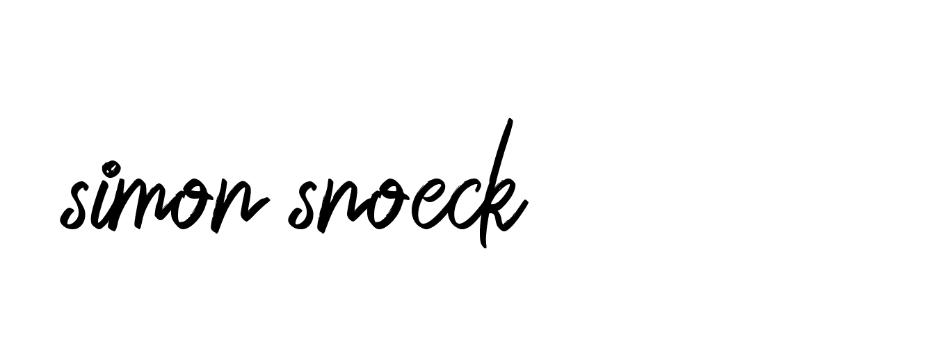 Signature of simon-snoeck