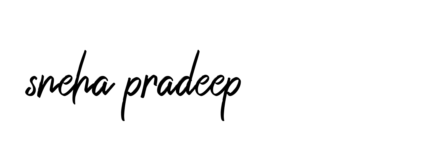 Signature of sneha-pradeep