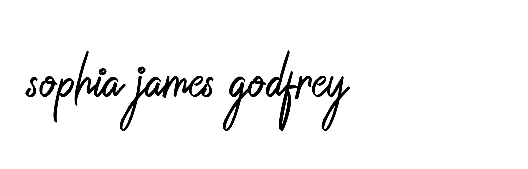 Signature of sophia-james-godfrey