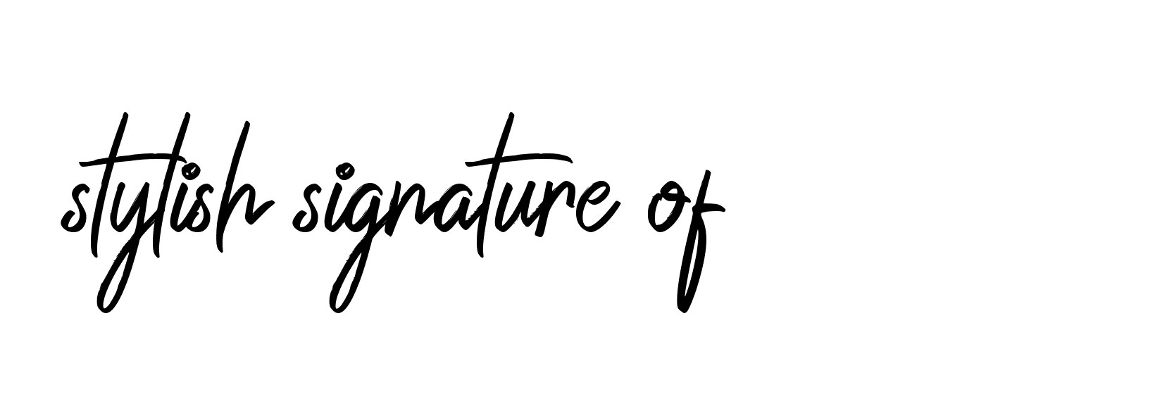 Signature of stylish-signature-of