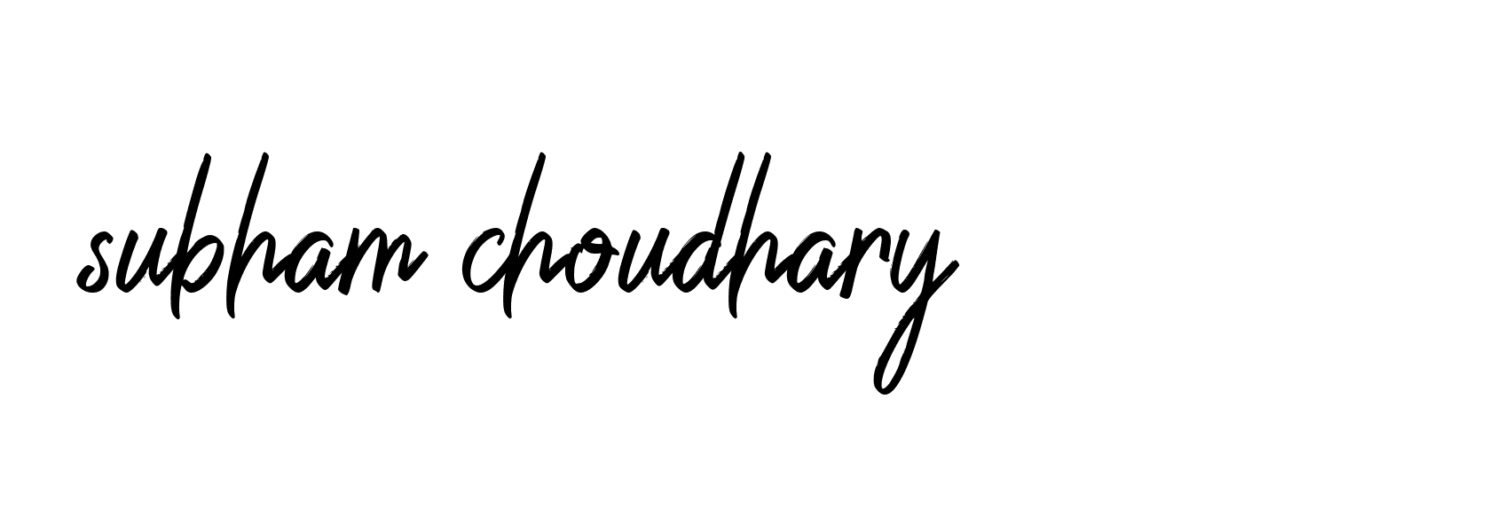 Signature of subham-choudhary