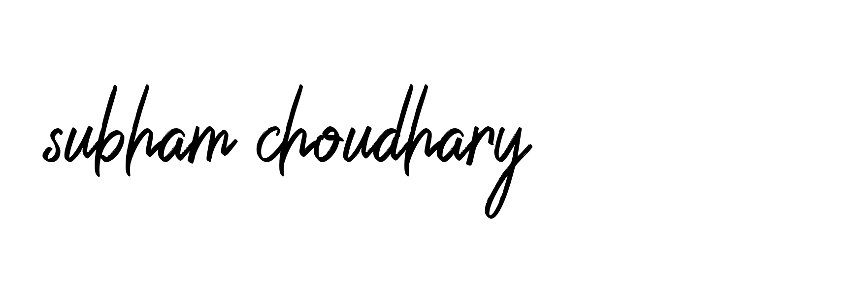 Signature of subham-choudhary-