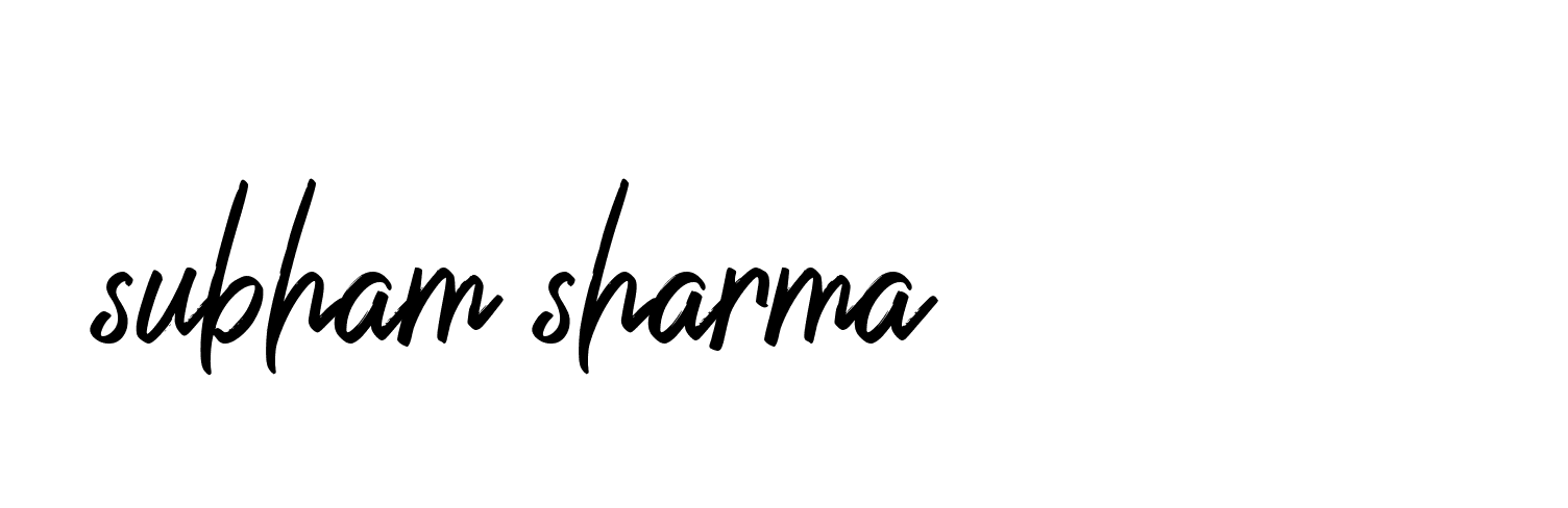 Signature of subham-sharma