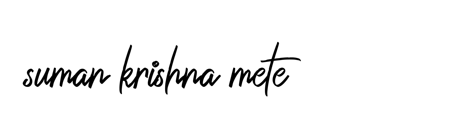 Signature of suman-krishna-mete