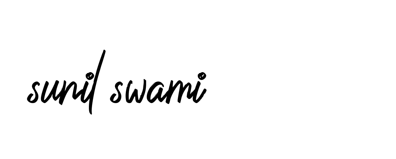 Signature of sunil-swami