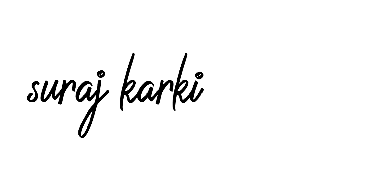 Signature of suraj-karki