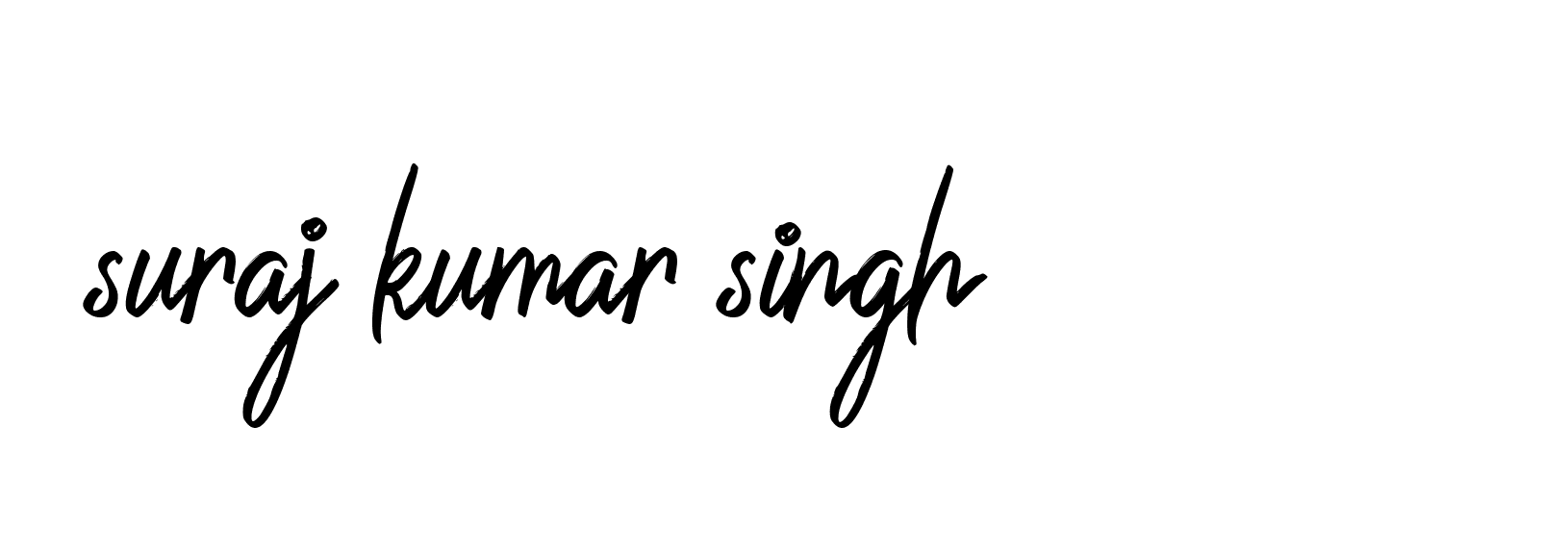 Signature of suraj-kumar-singh