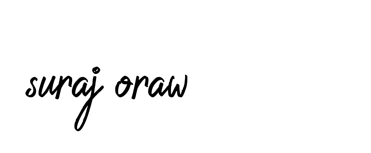 Signature of suraj-oraw