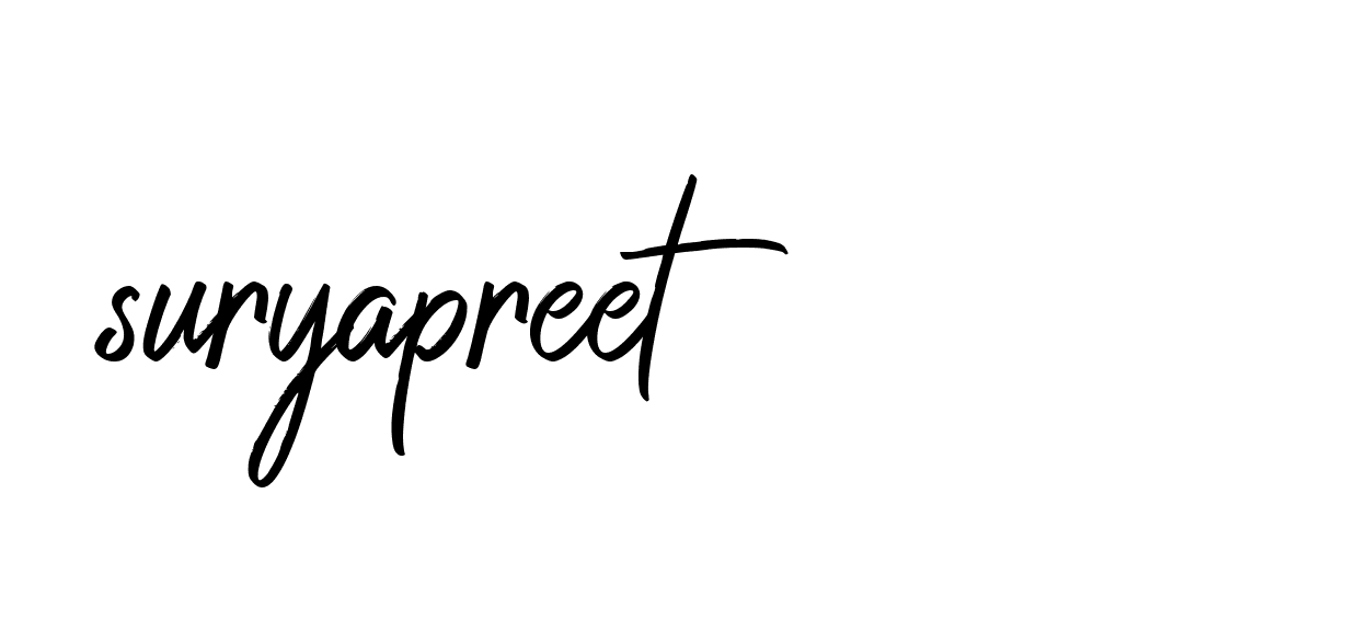 Signature of suryapreet