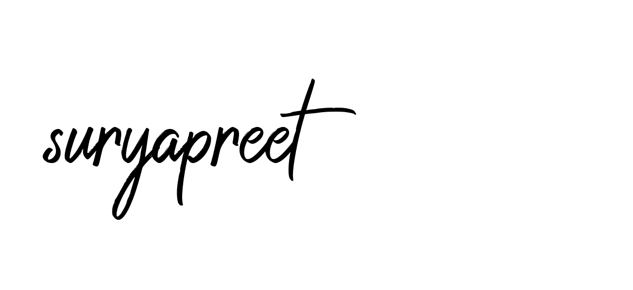 Signature of suryapreet-