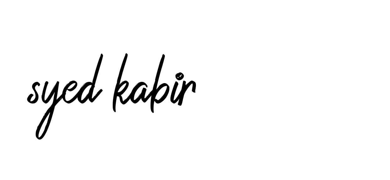 Signature of syed-kabir