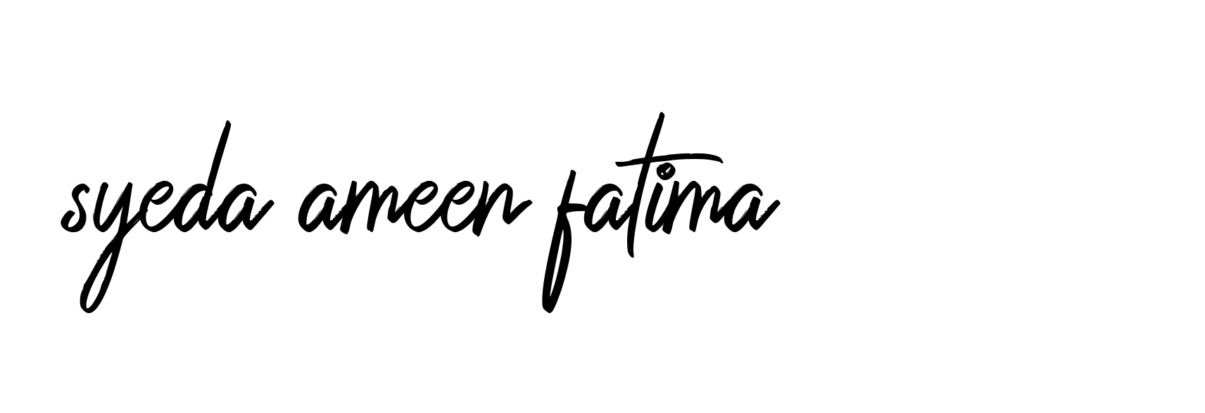 Signature of syeda-ameen-fatima