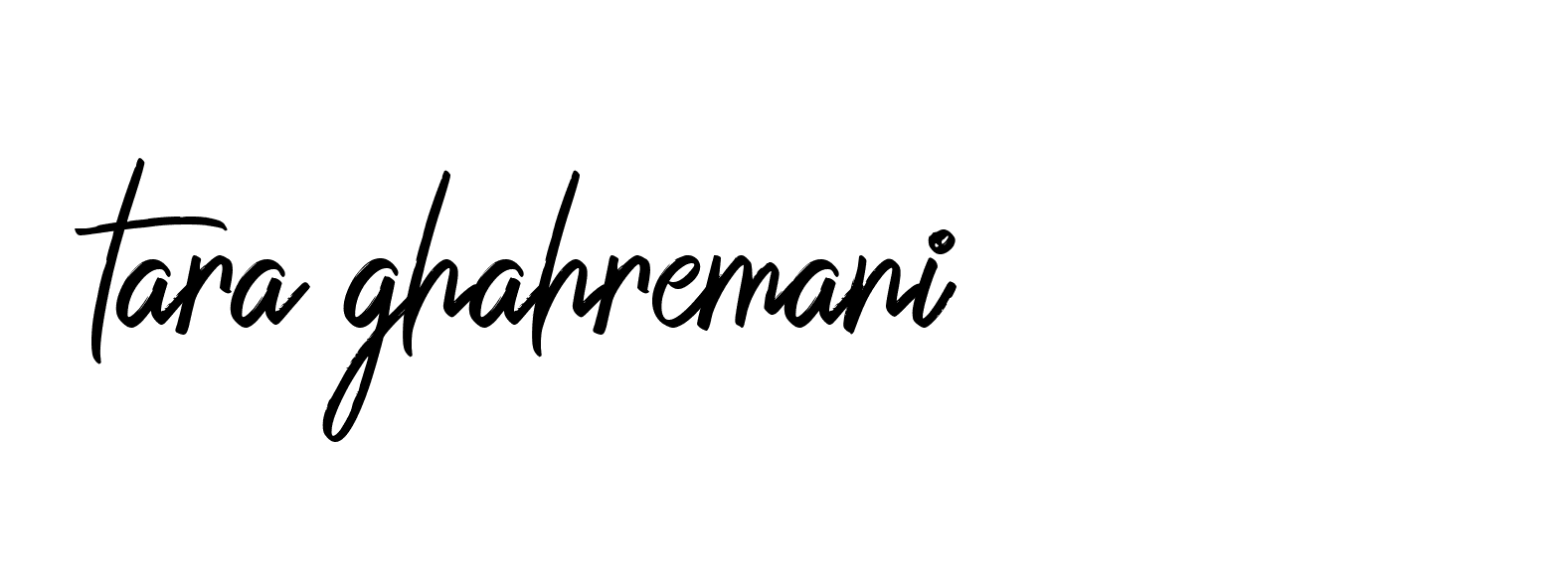 Signature of tara-ghahremani