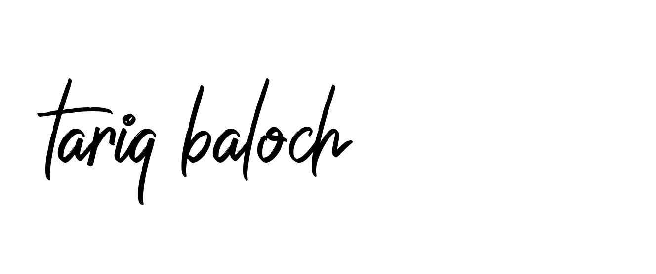 Signature of tariq-baloch