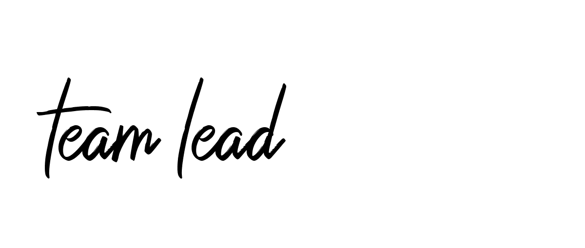 Signature of team-lead