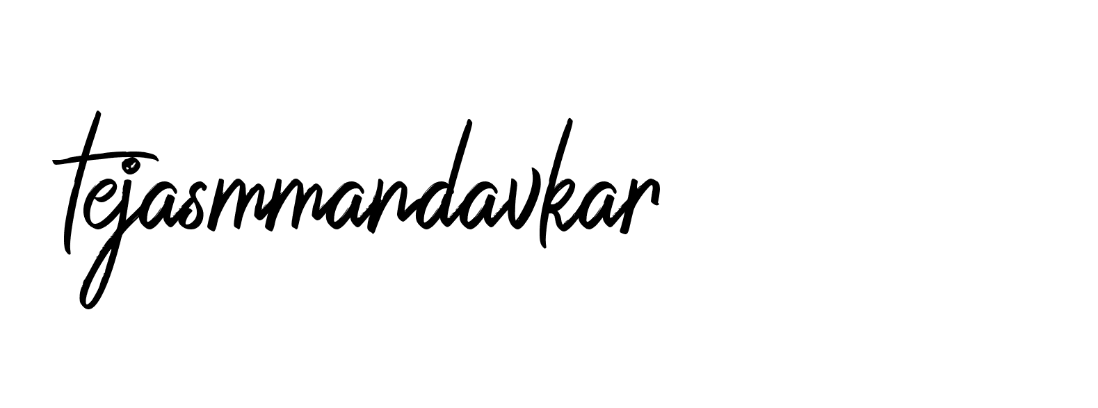 Signature of tejasmmandavkar