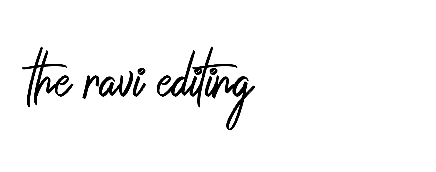 Signature of the-ravi-editing