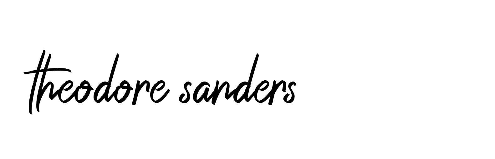 Signature of theodore-sanders