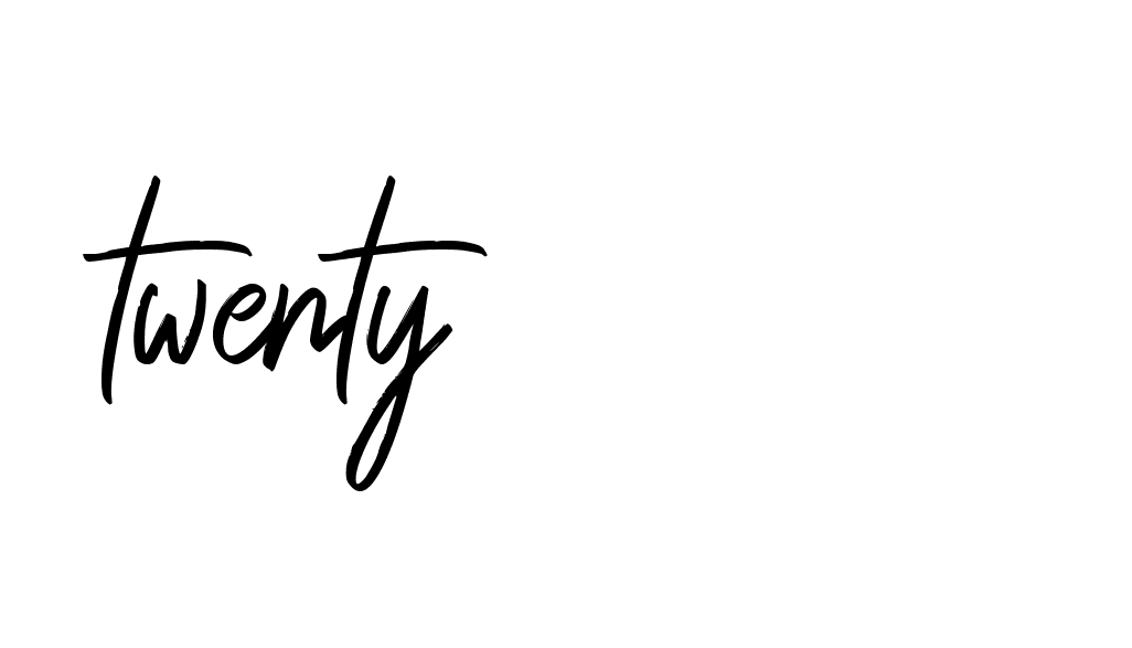 Signature of twenty