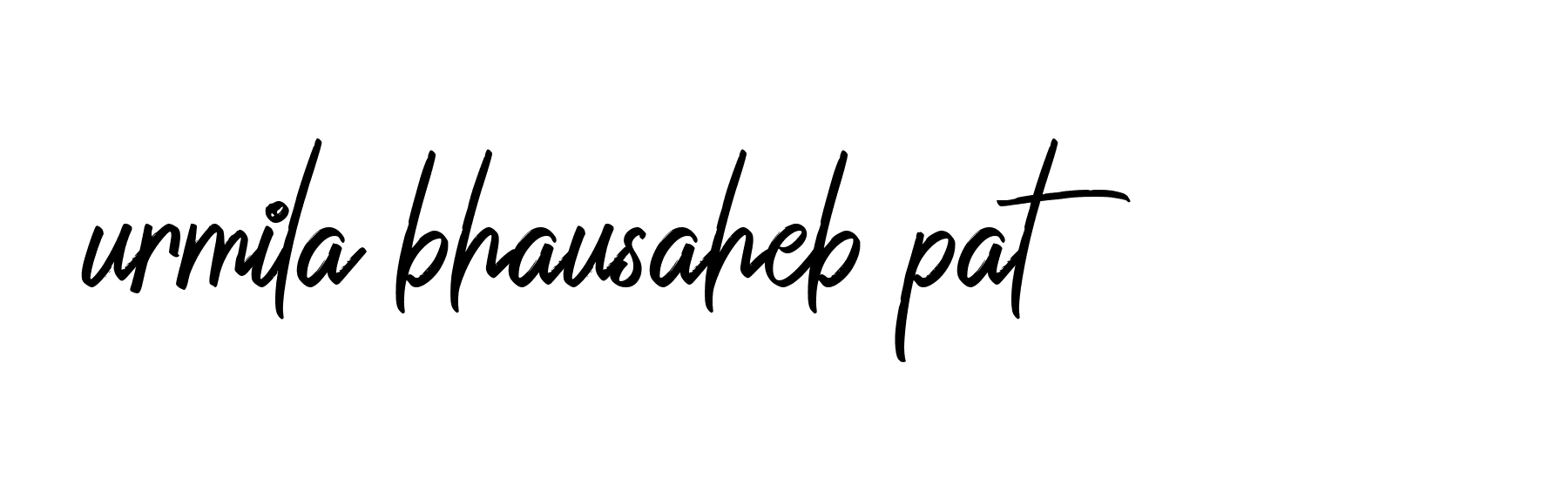 Signature of urmila-bhausaheb-pat