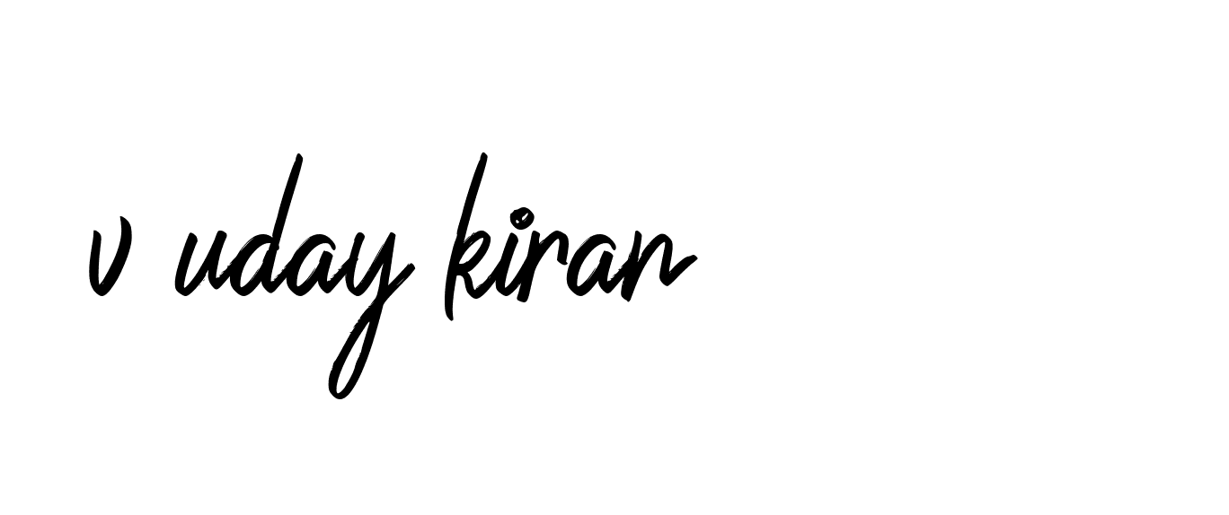 Signature of v-uday-kiran