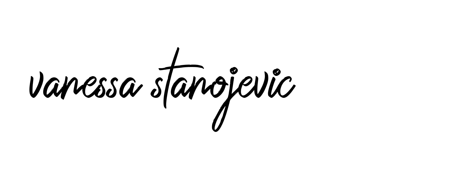 Signature of vanessa-stanojevic