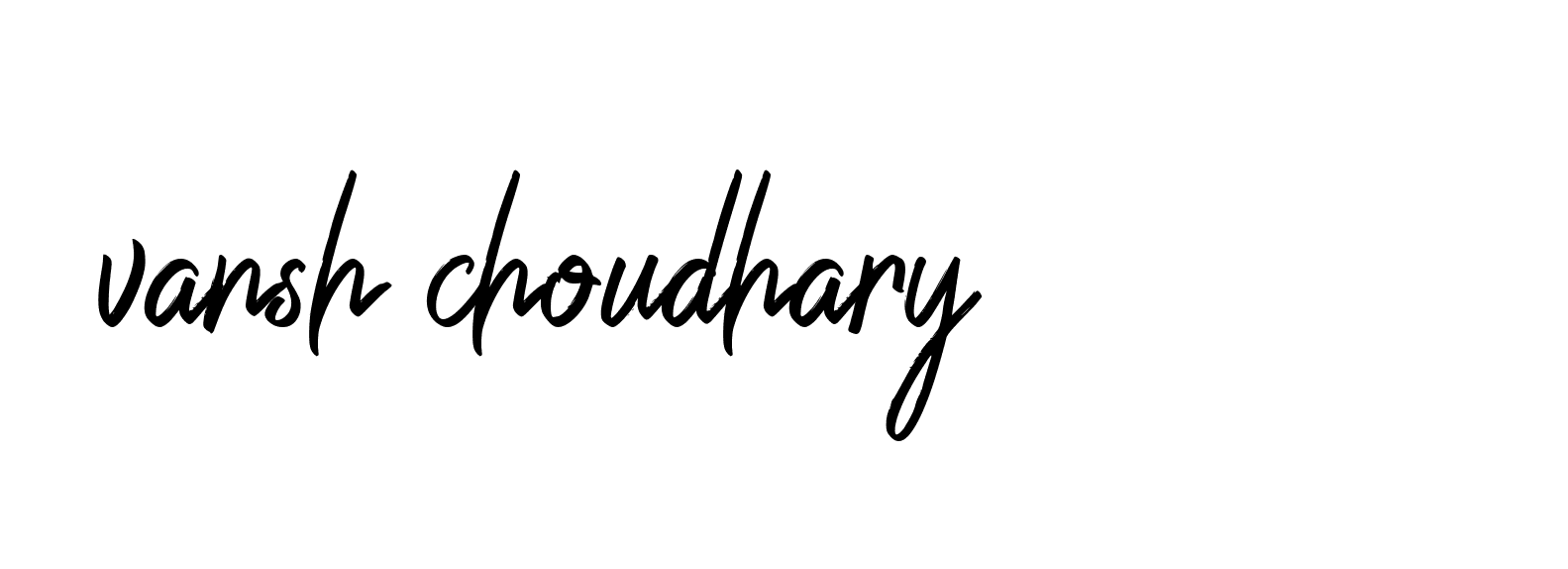 Signature of vansh-choudhary