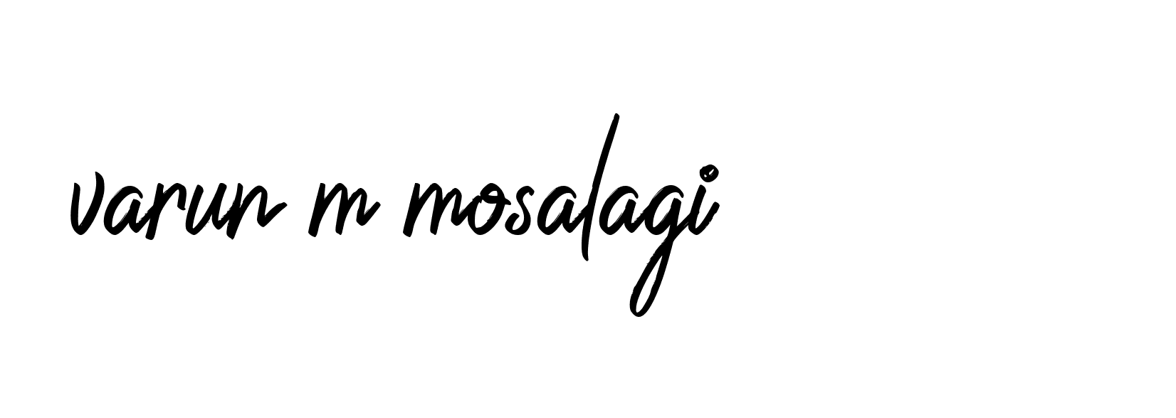 Signature of varun-m-mosalagi-