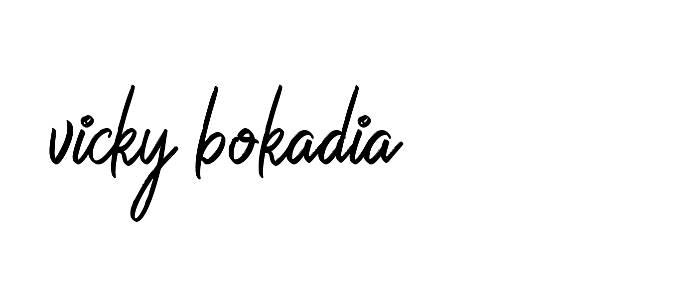 Signature of vicky-bokadia