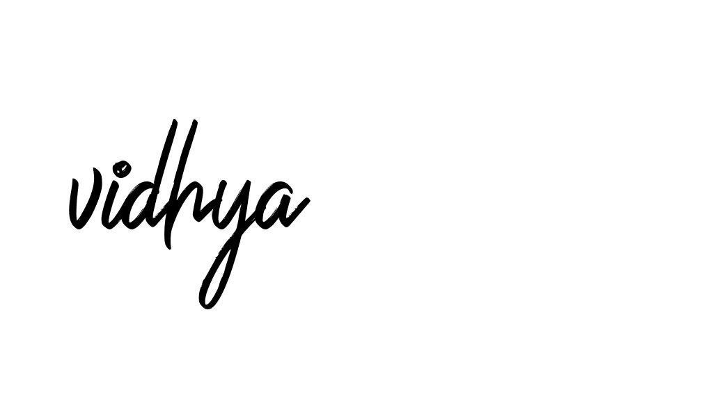 Signature of vidhya