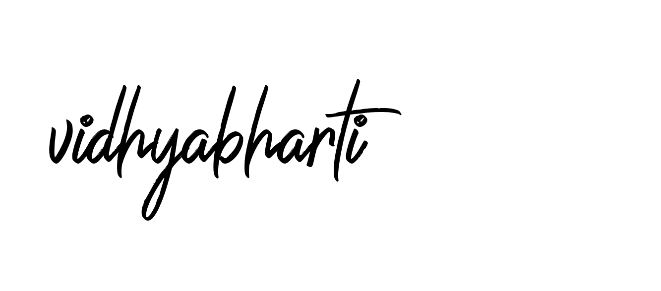 Signature of vidhyabharti