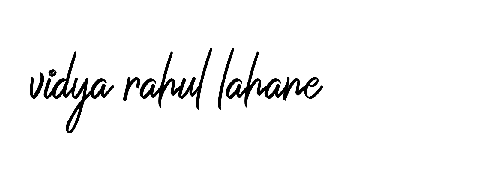 Signature of vidya-rahul-lahane