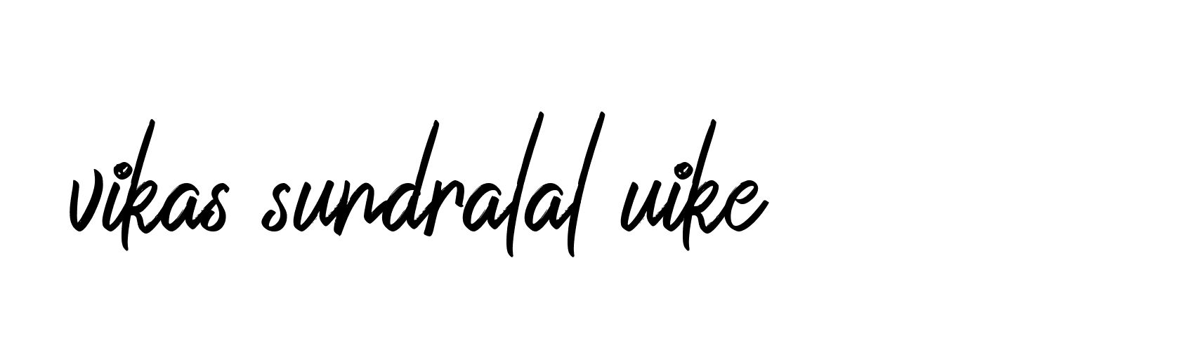 Signature of vikas-sundralal-uike