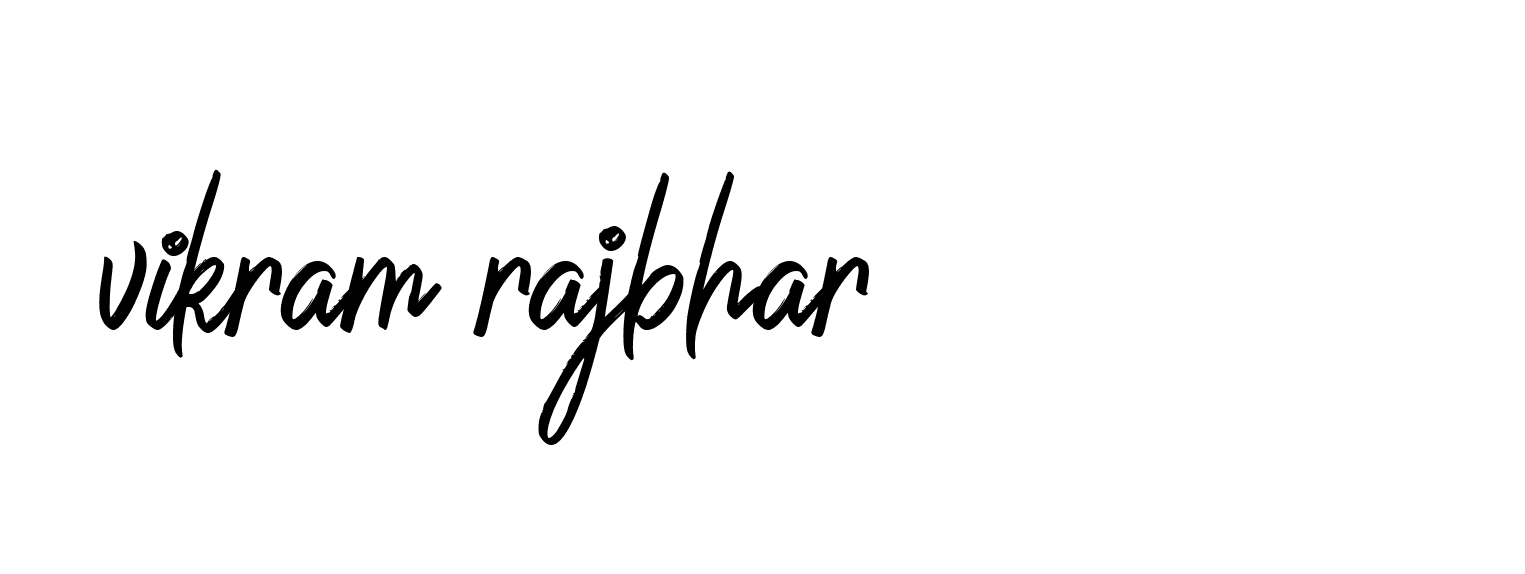 Signature of vikram-rajbhar-