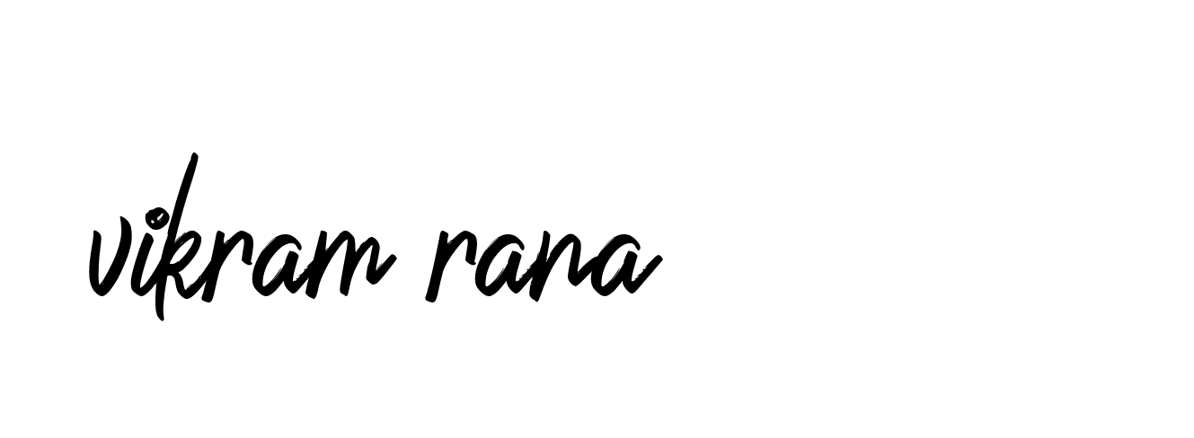 Signature of vikram-rana