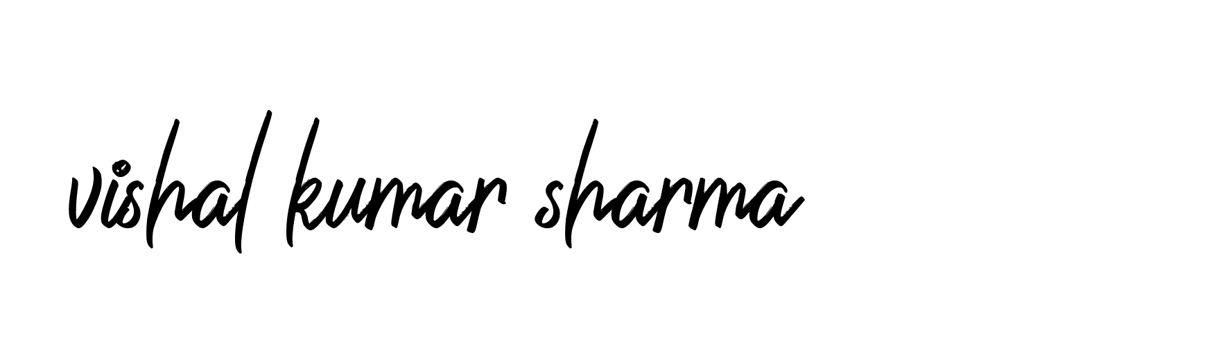 Signature of vishal-kumar-sharma