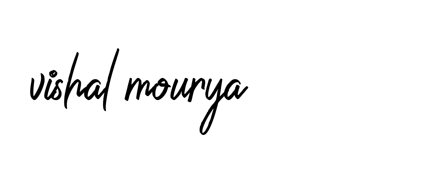 Signature of vishal-mourya