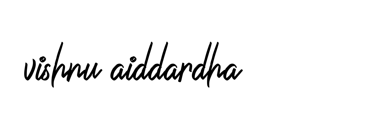 Signature of vishnu-aiddardha