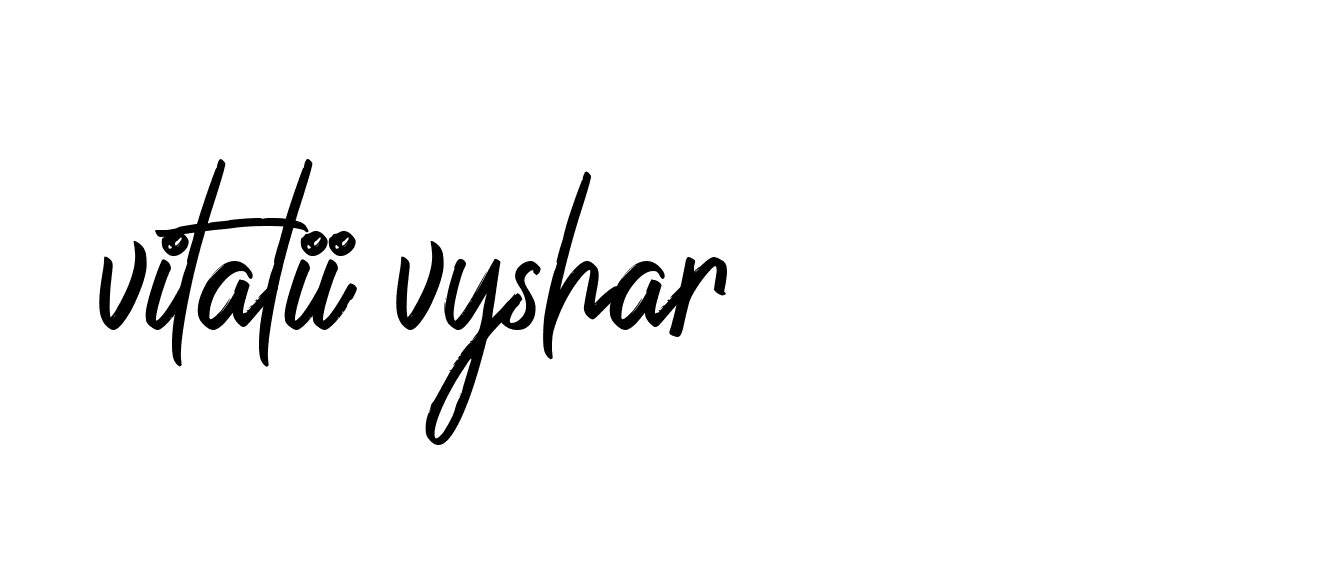 Signature of vitalii-vyshar