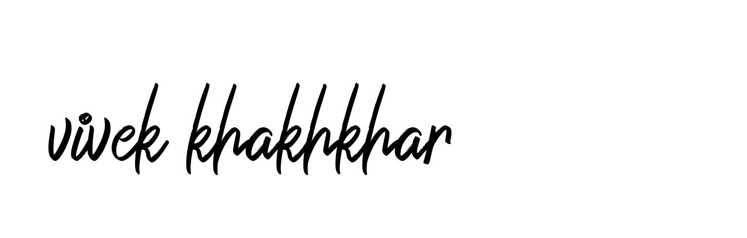 Signature of vivek-khakhkhar