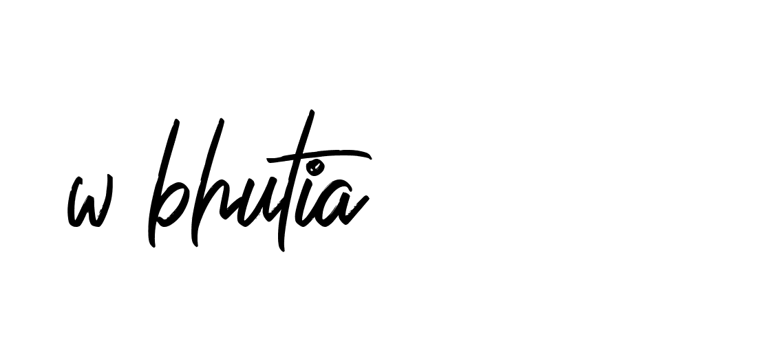 Signature of w-bhutia