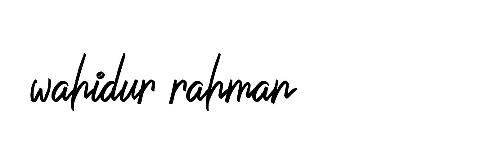 Signature of wahidur-rahman