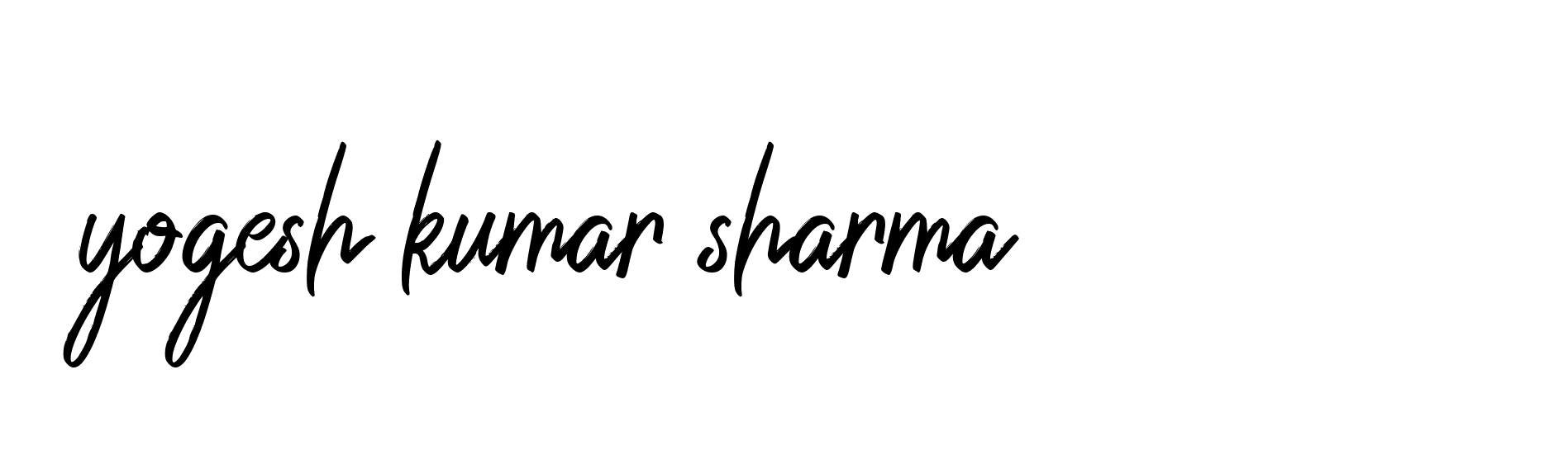 Signature of yogesh-kumar-sharma-