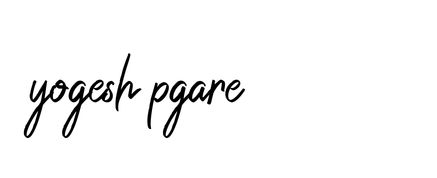 Signature of yogesh-pgare