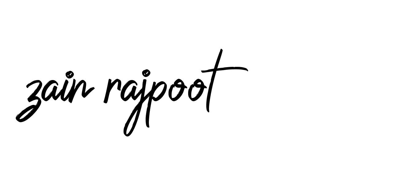 Signature of zain-rajpoot