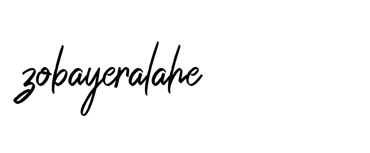 Signature of zobayeralahe