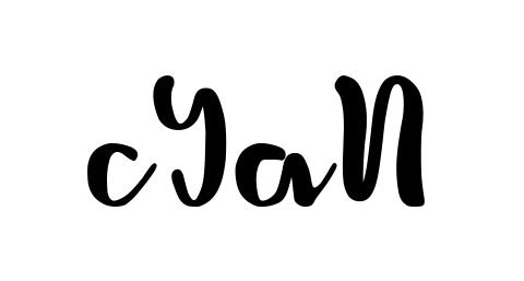 Cyan professional signature design