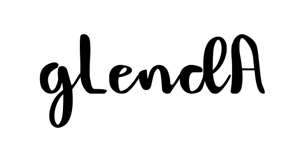 Glenda professional signature design