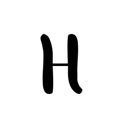 H professional signature design
