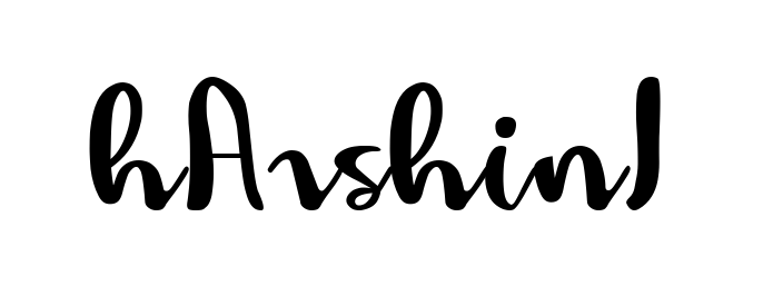 Harshini professional signature design